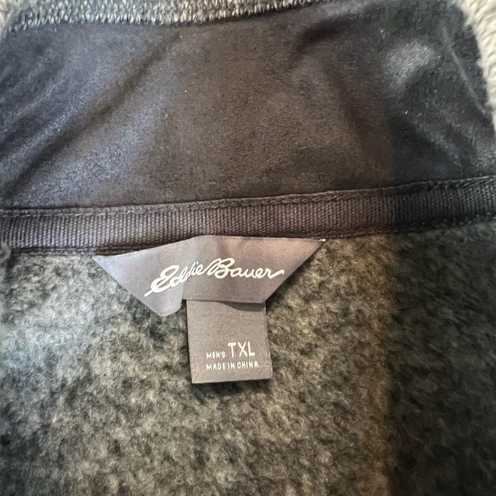 Eddie Bauer Convector Snap Button Mock Neck Gray … - image 5